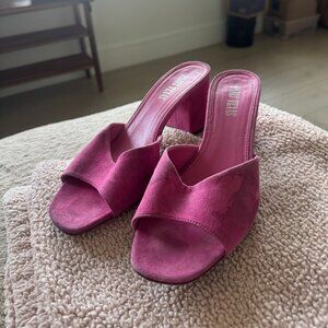 Paris Texas Suede "Holly Anja" Mules Size 7.5
